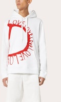 Valentino FW22 白色字母印花連帽衫 - 七夕限量版。 1V3MF24E8U0A33 Shop Valentino FW22 白色字母印花連帽衫 - 七夕限量版。 1V3MF24E8U0A33