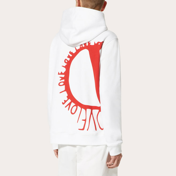 Purchase Valentino FW22 白色字母印花連帽衫 - 七夕限量版。 1V3MF24E8U0A33