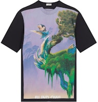 Valentino Graphic Print Black Crew Neck T-Shirt TV0MG06P69H-37P Valentino Graphic Print Black Crew Neck T-Shirt TV0MG06P69H-37P