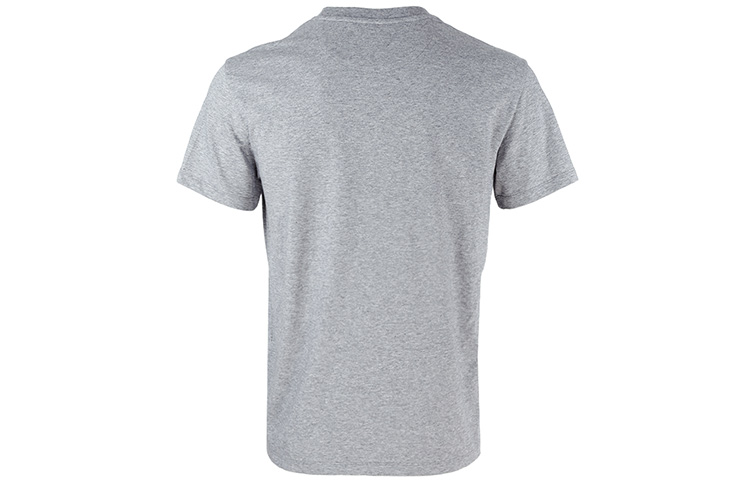 Lookbook Valentino Abu-abu Kaos Crewneck dengan Logo Timbul dan Saku. XV3MG10V84NJ94