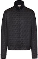 Valentino Grey Zip-Up Slim Fit Jacket with Stand Collar 3V3MF22M9KEMXM Valentino Grey Zip-Up Slim Fit Jacket with Stand Collar 3V3MF22M9KEMXM