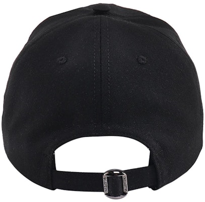 Valentino 标志刺绣纯棉黑色帽 2Y2HDA10BDL0NO Shop Valentino 标志刺绣纯棉黑色帽 2Y2HDA10BDL0NO