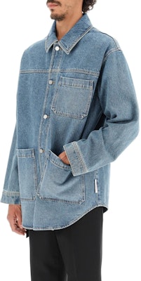 Valentino Jaket Denim Potongan Longgar Lengan Panjang Biru Berbutang Depan 1V3DB01R8K1-BBW Lookbook Valentino Jaket Denim Potongan Longgar Lengan Panjang Biru Berbutang Depan 1V3DB01R8K1-BBW