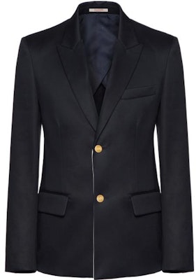 ヴァレンティノ ネイビーブルー シングルブレスト ブレザー SS23 早春シリーズ 2V3CEE70903598 Buy ヴァレンティノ ネイビーブルー シングルブレスト ブレザー SS23 早春シリーズ 2V3CEE70903598