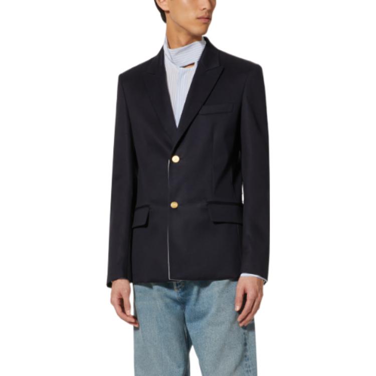 Lookbook ヴァレンティノ ネイビーブルー シングルブレスト ブレザー SS23 早春シリーズ 2V3CEE70903598