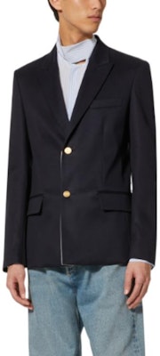 ヴァレンティノ ネイビーブルー シングルブレスト ブレザー SS23 早春シリーズ 2V3CEE70903598 Lookbook ヴァレンティノ ネイビーブルー シングルブレスト ブレザー SS23 早春シリーズ 2V3CEE70903598