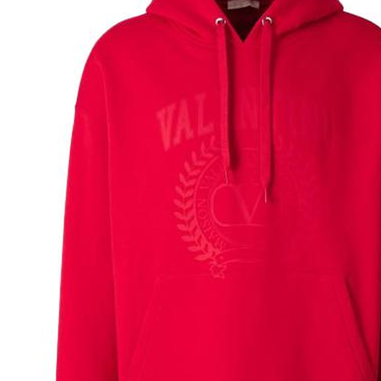 Purchase Valentino Hoodie Oversized Merah dengan Cetak Huruf Pullover Sweater. 3V3MF25R9FF-IU7