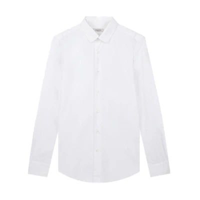 Valentino Solid Color Long-Sleeve Button-Up Shirt - White ZVDADA400DY001