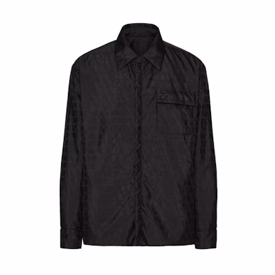 Valentino Solid Color Oversized Long-Sleeve Jacket - Black 4V3CJJ109VFMXM