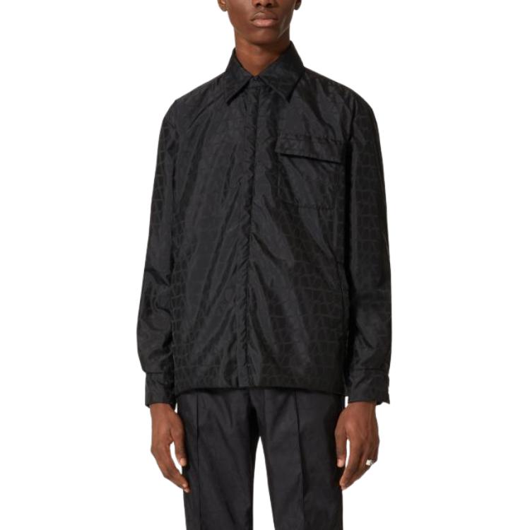 Purchase ヴァレンティノ 無地 オーバーサイズ 長袖ジャケット - ブラック 4V3CJJ109VFMXM