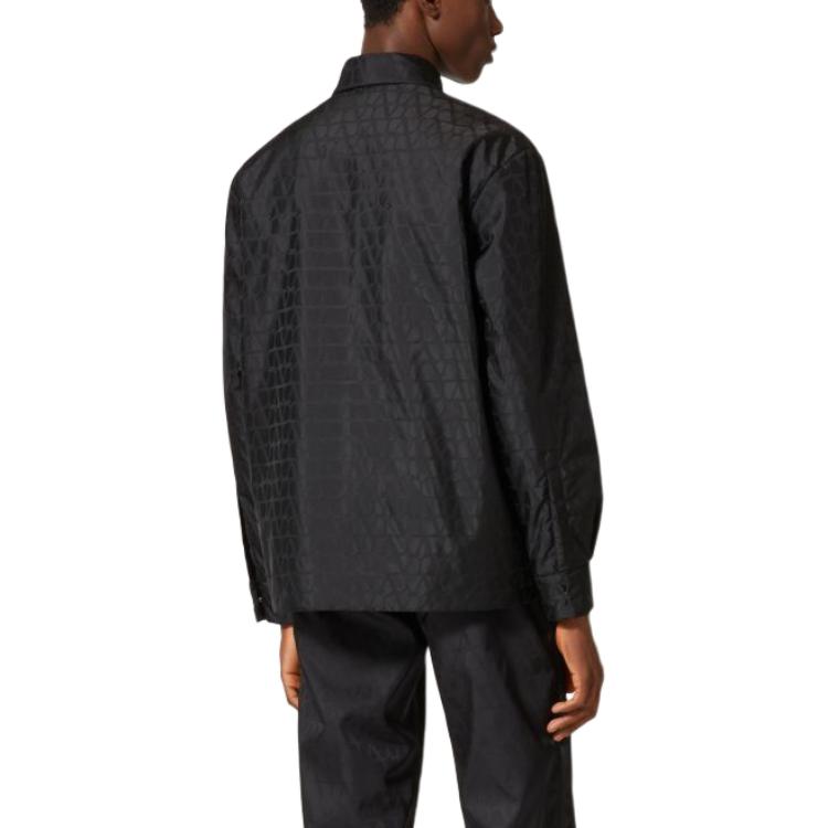 Details for ヴァレンティノ 無地 オーバーサイズ 長袖ジャケット - ブラック 4V3CJJ109VFMXM