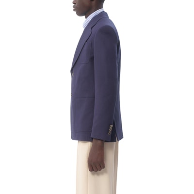 ヴァレンティノ インディゴブルー ソリッドシングルブレストブレザージャケット FW24 6V3CEG959EBD51 Cheap ヴァレンティノ インディゴブルー ソリッドシングルブレストブレザージャケット FW24 6V3CEG959EBD51