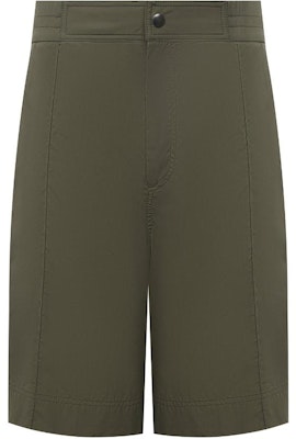 Valentino Solid Zipper Straight-Cut Casual Shorts in Dark Green VV3RDA9170F825 Order Valentino Solid Zipper Straight-Cut Casual Shorts in Dark Green VV3RDA9170F825