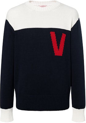 Valentino 2022春夏拼色字母提花针织毛衣 1V3KC22N8R045P Buy Valentino 2022春夏拼色字母提花针织毛衣 1V3KC22N8R045P