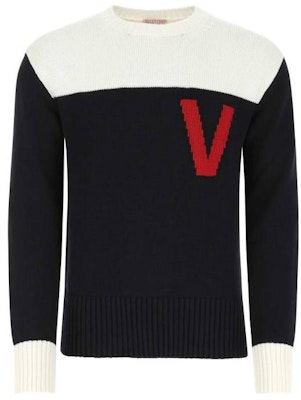 Valentino 2022春夏拼色字母提花针织毛衣 1V3KC22N8R045P Order Valentino 2022春夏拼色字母提花针织毛衣 1V3KC22N8R045P