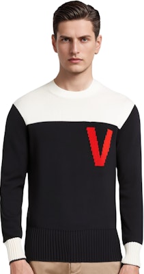 Valentino 2022春夏拼色字母提花针织毛衣 1V3KC22N8R045P Shop Valentino 2022春夏拼色字母提花针织毛衣 1V3KC22N8R045P