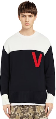 Valentino 2022春夏拼色字母提花针织毛衣 1V3KC22N8R045P Purchase Valentino 2022春夏拼色字母提花针织毛衣 1V3KC22N8R045P