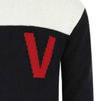 Valentino 2022春夏拼色字母提花针织毛衣 1V3KC22N8R045P Sizing Valentino 2022春夏拼色字母提花针织毛衣 1V3KC22N8R045P