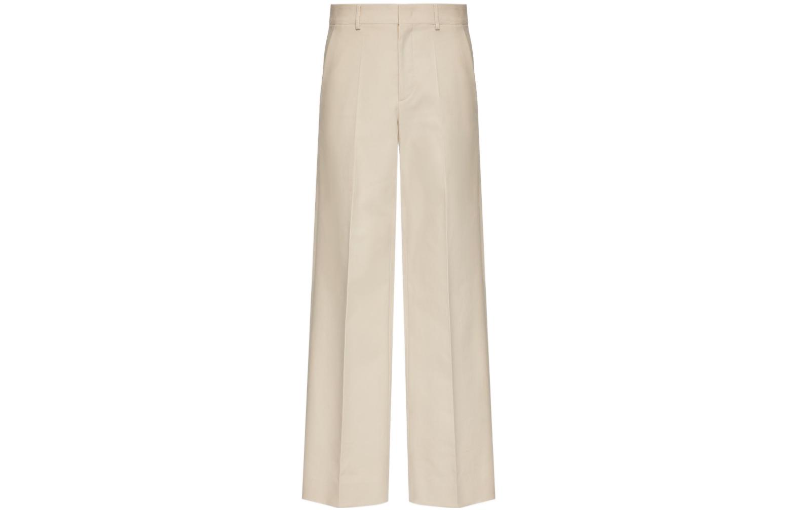 Valentino  SS23 High-Waist Straight-Leg Casual Pants Beige 2V3RBJ418YELZ8