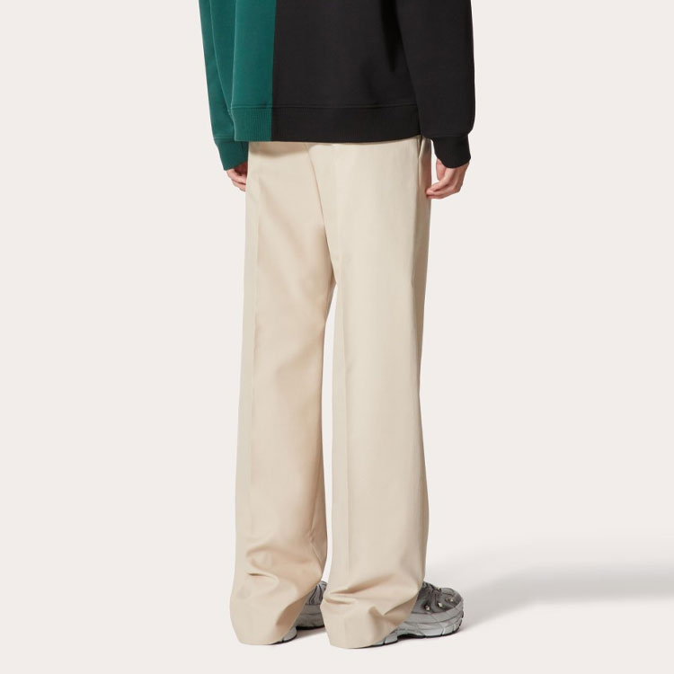 Purchase Valentino Pantalones Casuales Beige Tiro Alto Pierna Recta SS23. 2V3RBJ418YELZ8