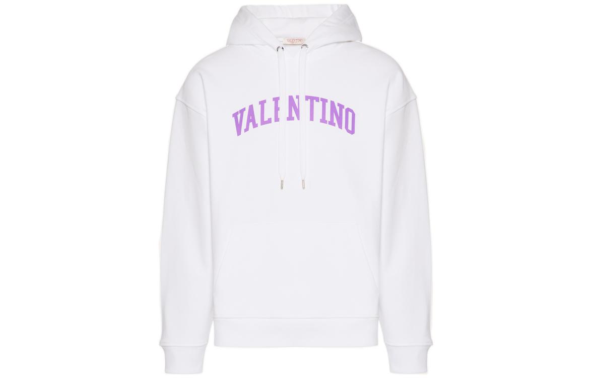 Order Valentino SS23 徽標印花純棉連帽衫 白色 - 2023 春季系列 2V3MF14B963YT4