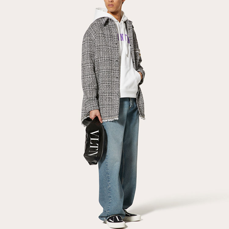 Purchase Valentino SS23 徽標印花純棉連帽衫 白色 - 2023 春季系列 2V3MF14B963YT4