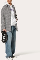 Valentino SS23 徽標印花純棉連帽衫 白色 - 2023 春季系列 2V3MF14B963YT4 Purchase Valentino SS23 徽標印花純棉連帽衫 白色 - 2023 春季系列 2V3MF14B963YT4