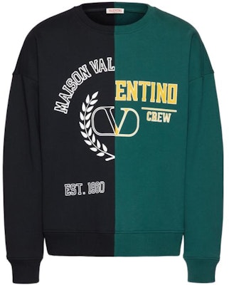 Valentino SS23 黑綠拼色徽標印花套頭衫。 2V3MF25G967UYZ Buy Valentino SS23 黑綠拼色徽標印花套頭衫。 2V3MF25G967UYZ