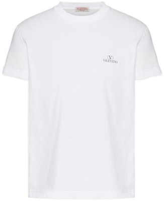 발렌티노 화이트 레터 프린트 크루넥 반팔 티셔츠 1V3MG11Z8MSA01 Buy 발렌티노 화이트 레터 프린트 크루넥 반팔 티셔츠 1V3MG11Z8MSA01