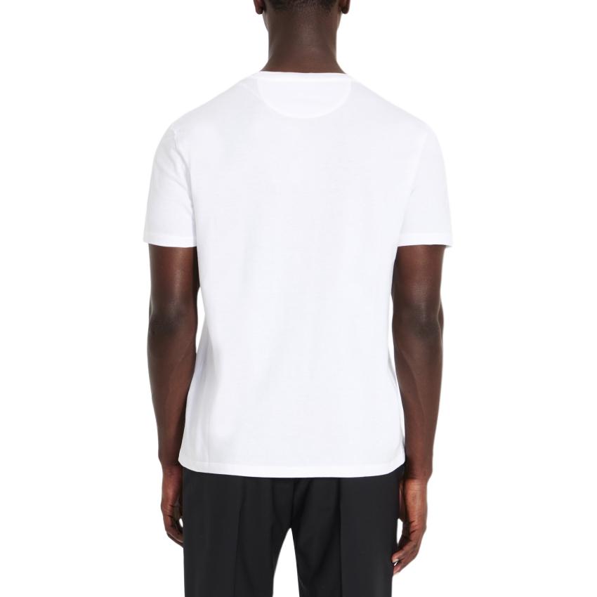 Lookbook Valentino Kaos Pendek Putih Logo Print Crewneck 5V3MG10V9LJ0BO