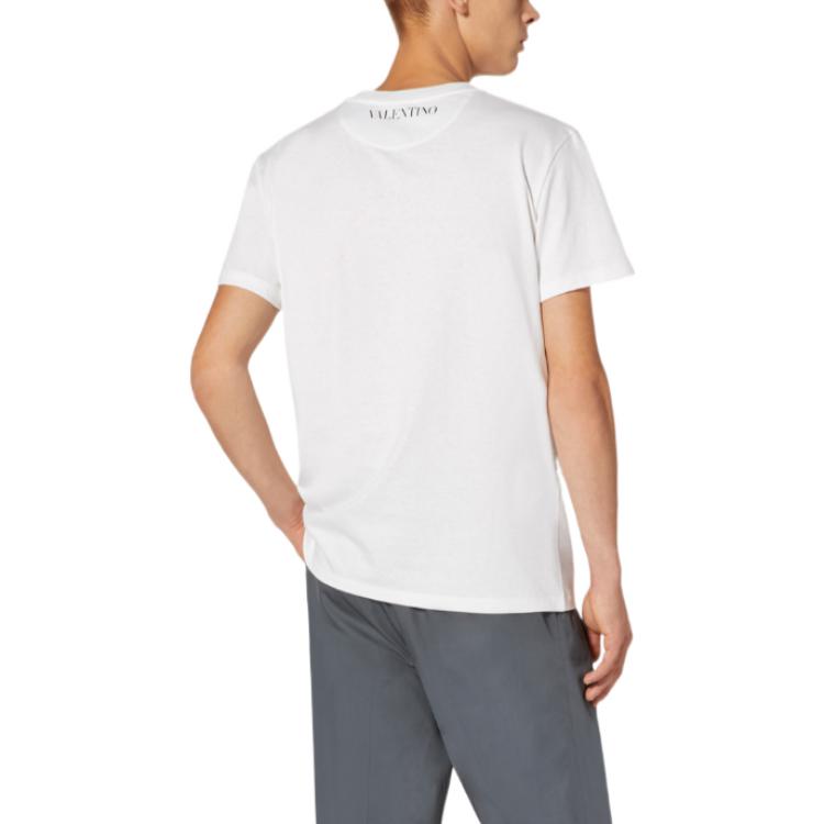 Shop Valentino Kaos Crewneck Putih Logo Scenic Print. TV0MG06L69181M