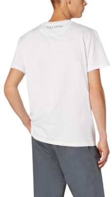 Camiseta Blanca Valentino Logo Escénico Estampado Crewneck. TV0MG06L69181M Shop Camiseta Blanca Valentino Logo Escénico Estampado Crewneck. TV0MG06L69181M