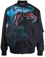 Valentino Animal Print Baseball Collar Zip Jacket Men’s Black TV0CIF156AA33E Valentino Animal Print Baseball Collar Zip Jacket Men’s Black TV0CIF156AA33E