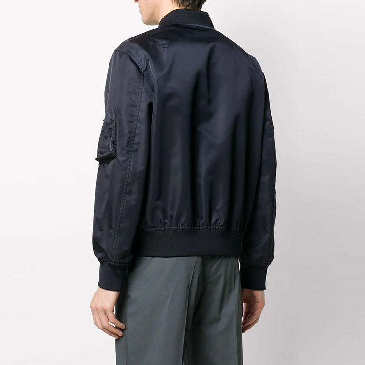 Purchase Jaket Zip Lelaki Valentino Hitam dengan Kolar Baseball & Corak Haiwan TV0CIF156AA33E