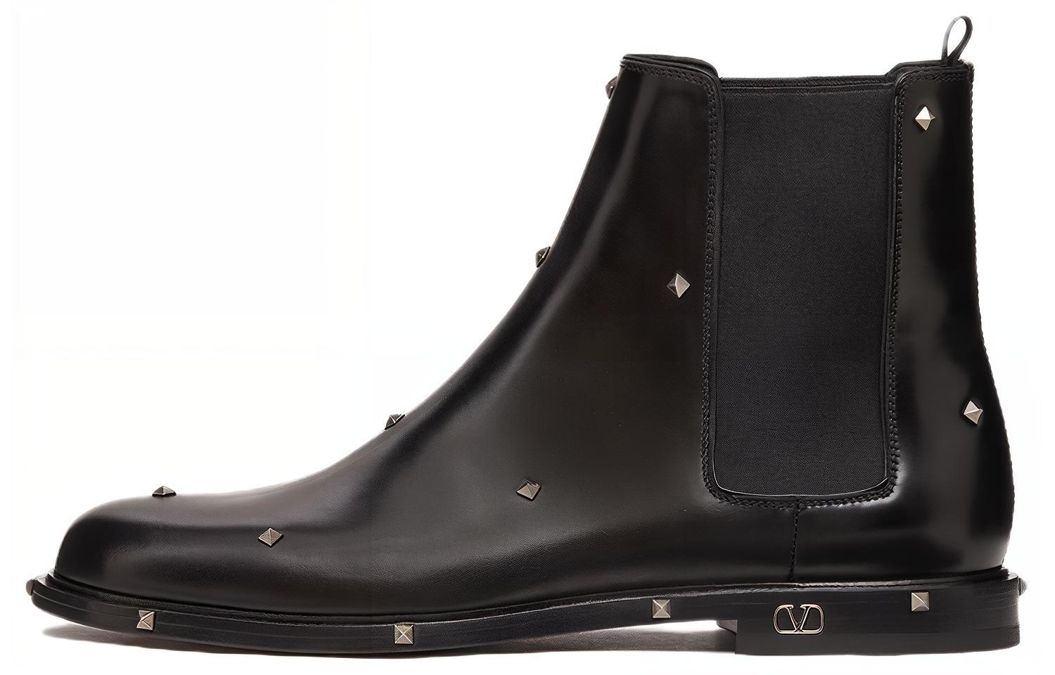 Valentino Aristopunk Chelsea Boot 'Studded Black'