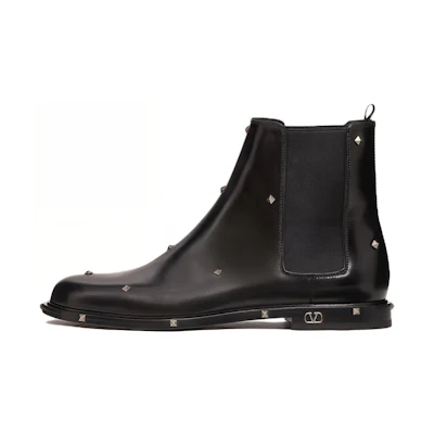 Valentino Aristopunk Chelsea Boot 'Studded Black'