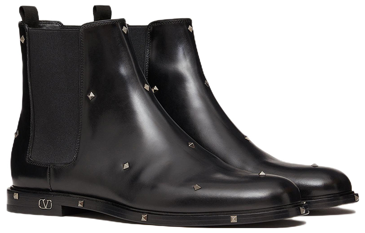 Valentino Aristopunk Chelsea Boot 'Studded Black' 圖 3