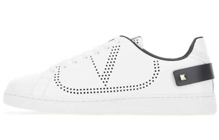 Buy Valentino Backnet 'Simplified Fashion Low-Top White Black' UY0S0C04DYHG58