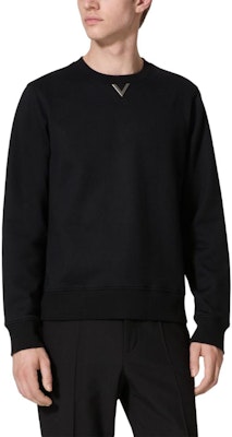 Valentino Baju Hitam Lengan Panjang dengan Logo Plaque. 5V3MF27PA89-0NO Lookbook Valentino Baju Hitam Lengan Panjang dengan Logo Plaque. 5V3MF27PA89-0NO