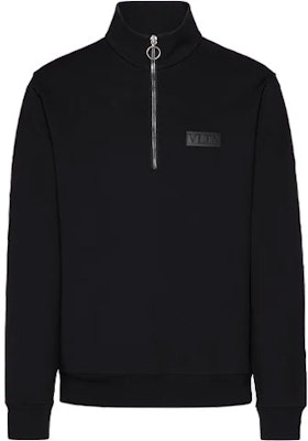 Valentino 黑色羅馬針織半拉鍊外套。 VV3MF17B73PN01 Order Valentino 黑色羅馬針織半拉鍊外套。 VV3MF17B73PN01