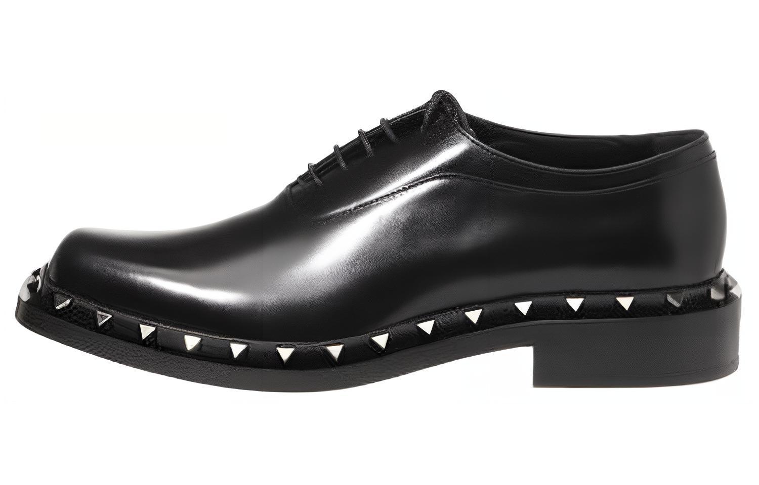 Valentino Black Leather Dress Shoes - Stylish & Comfortable 3Y2S0H27PMA0NO