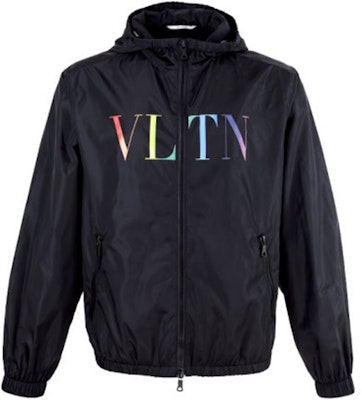 华伦天奴黑色字母标志连帽拉链夹克 VV3CI368DMA Buy 华伦天奴黑色字母标志连帽拉链夹克 VV3CI368DMA