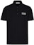 Order Valentino Kaos Polo Lengan Pendek Logo Hitam. WV3MH01N72E0NO