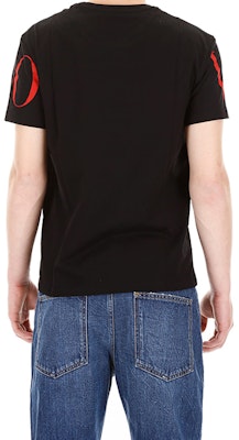 Valentino Camiseta Negra de Manga Corta con Logo Impreso SV3MG03B5FN0NR Cheap Valentino Camiseta Negra de Manga Corta con Logo Impreso SV3MG03B5FN0NR