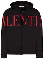 Valentino 黑色標誌拉鍊長袖運動衫 SV3MF05L5FQ0NR Order Valentino 黑色標誌拉鍊長袖運動衫 SV3MF05L5FQ0NR