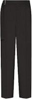 Valentino Black Straight-Leg Casual Pants with Waist Tie UV0RBF706DP0NO Valentino Black Straight-Leg Casual Pants with Waist Tie UV0RBF706DP0NO