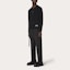 Purchase Pantalones Casuales Negros Valentino Pierna Recta con Lazo en la Cintura UV0RBF706DP0NO