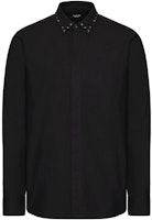 Valentino Black Studded Long Sleeve Shirt SS23 2V3AB25C4WW0NO Valentino Black Studded Long Sleeve Shirt SS23 2V3AB25C4WW0NO