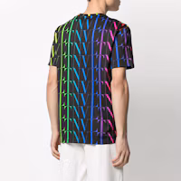 Purchase Valentino Black T-Shirt with Rainbow Logo Print. VV3MG08J73T20K