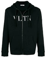 Valentino 黑色拉鍊連帽衫 字母Logo印花 SV3MF11I3TV0NO Order Valentino 黑色拉鍊連帽衫 字母Logo印花 SV3MF11I3TV0NO